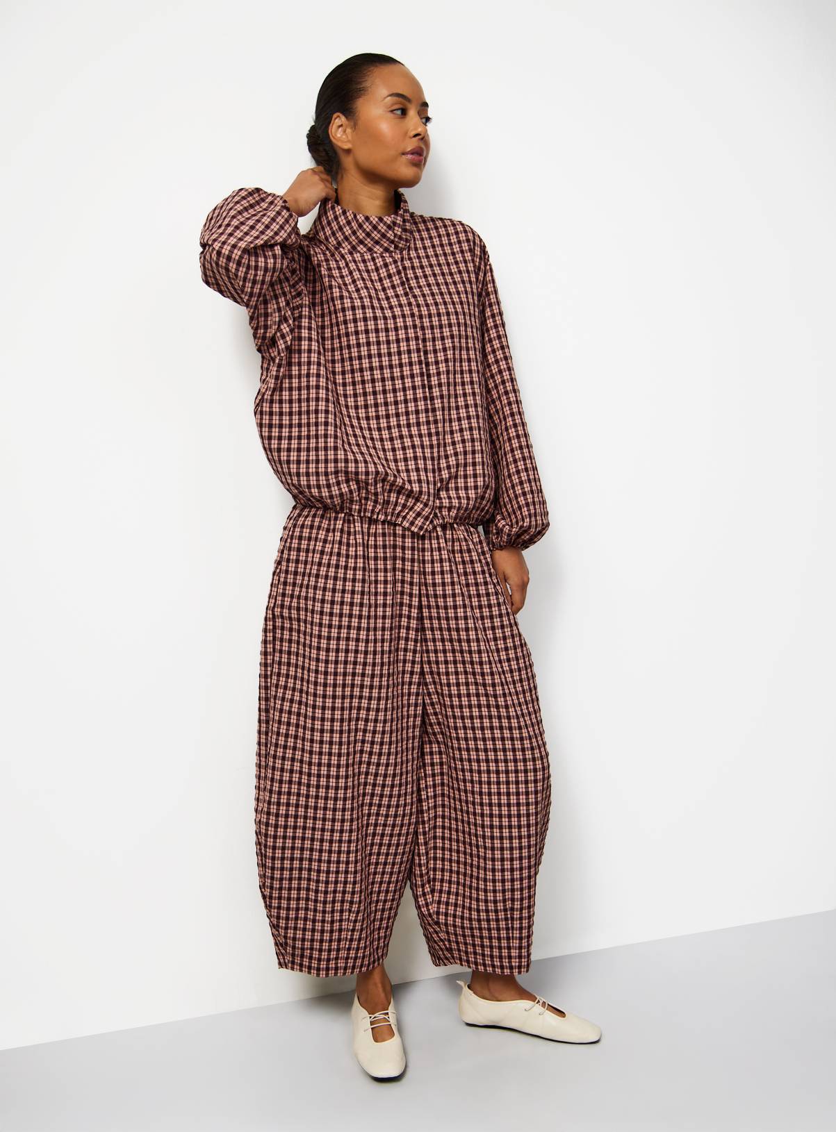 Mid Pink Preppy Check Shacket 12 - Image 3